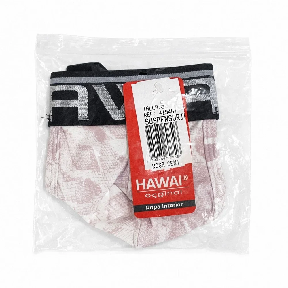 Hawai Small (28-30) Jockstrap Snakeskin Print Pink White Athletic Supporter